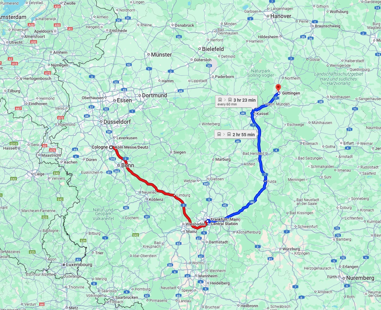 Anreise von Köln Zu Göttingen Über 