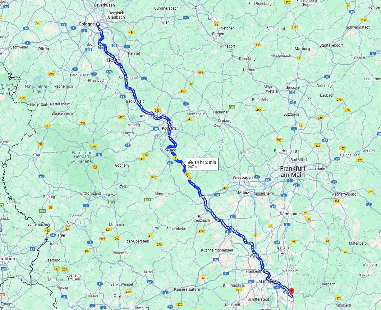 Anreise von Köln Zu Heidelberg Über 