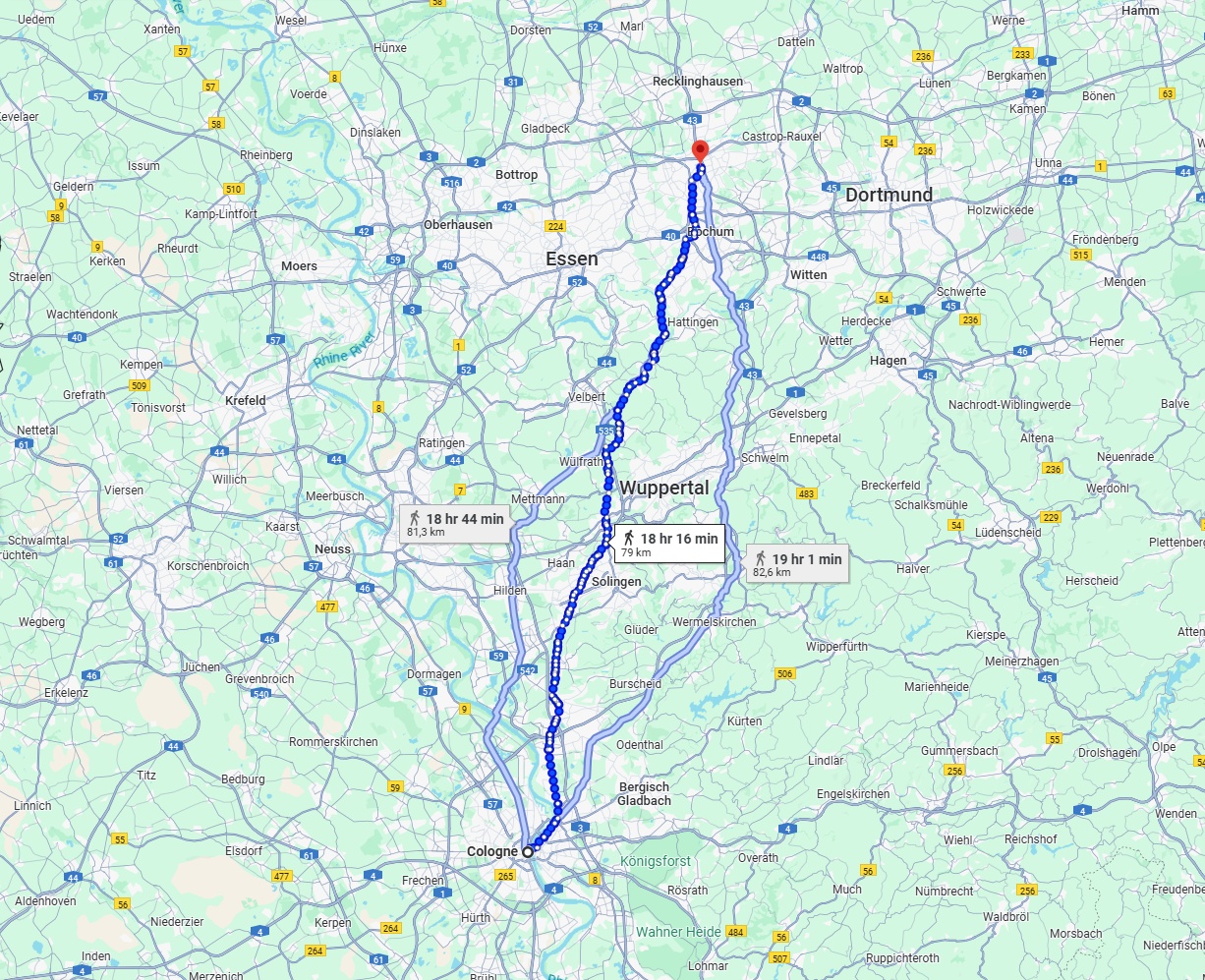 Anreise von Köln Zu Herne Über 