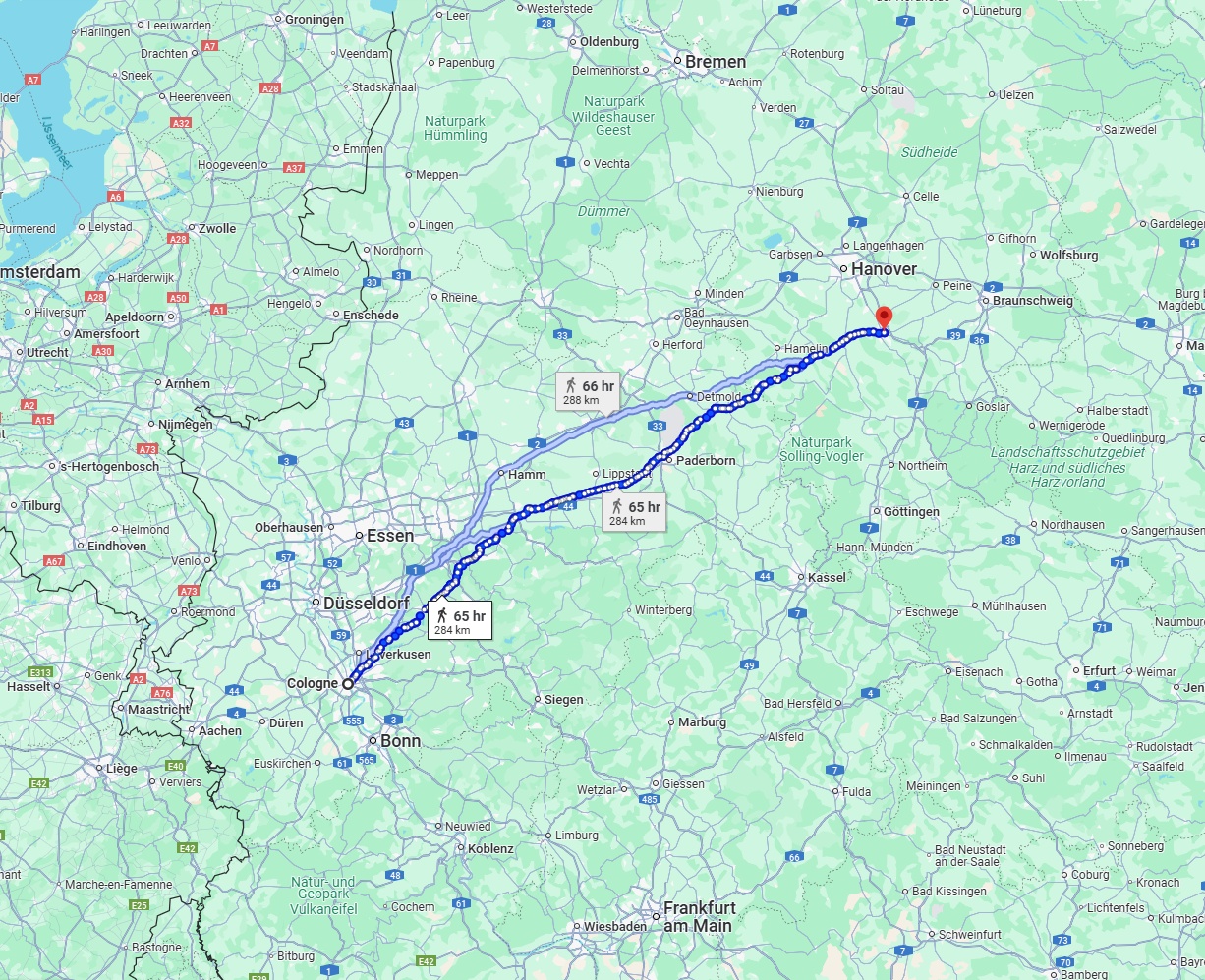Anreise von Köln Zu Hildesheim Über 