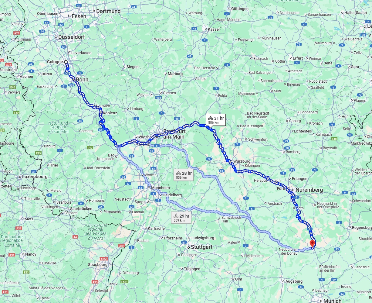 Anreise von Köln Zu Ingolstadt Über 
