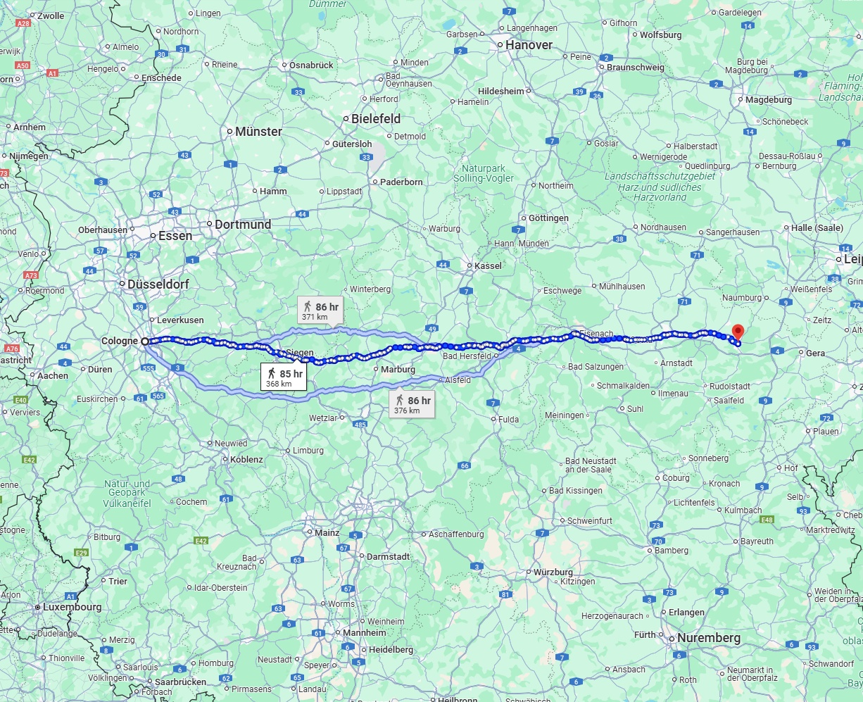 Anreise von Köln Zu Jena Über 