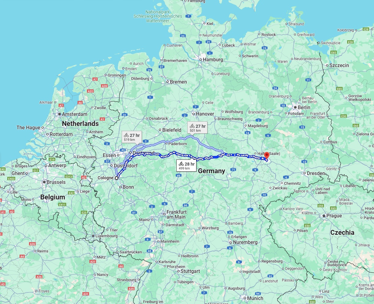 Anreise von Köln Zu Leipzig Über 