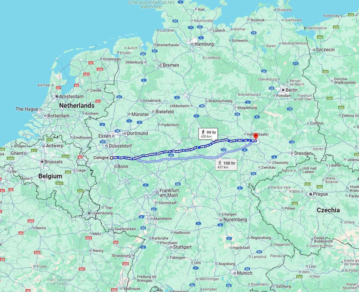 Anreise von Köln Zu Leipzig Über 
