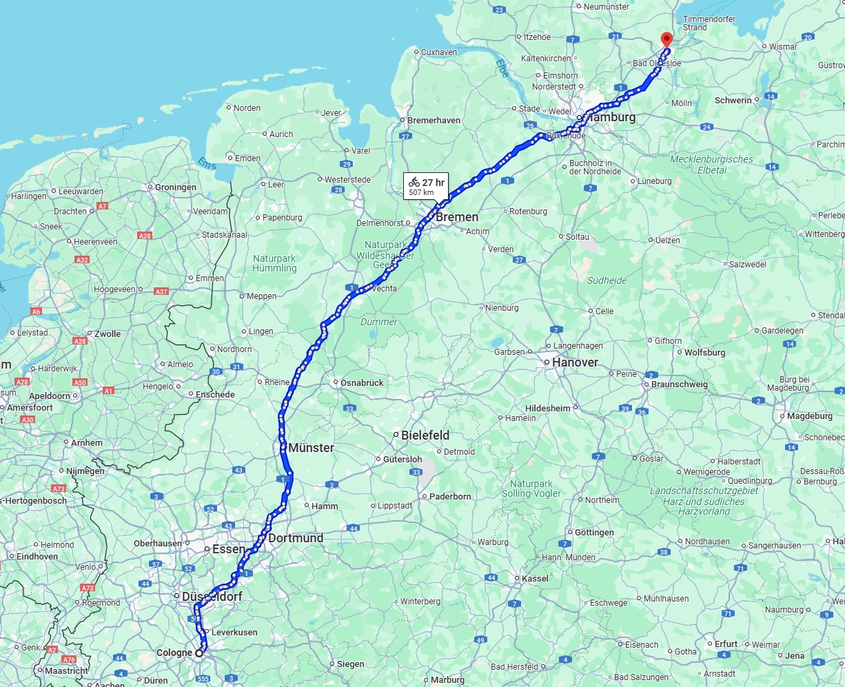 Anreise von Köln Zu Lübeck Über 