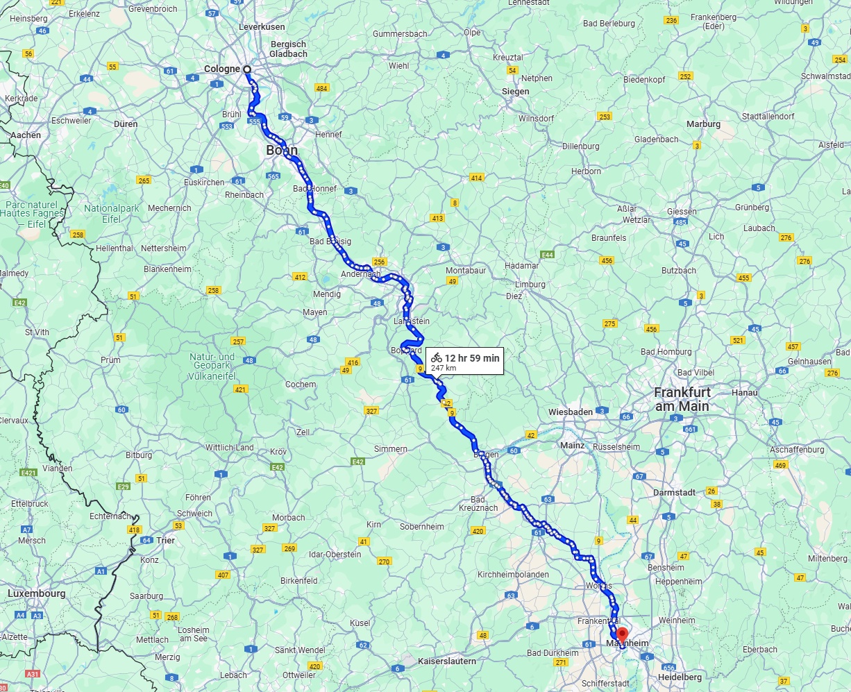 Anreise von Köln Zu Ludwigshafen am Rhein Über 