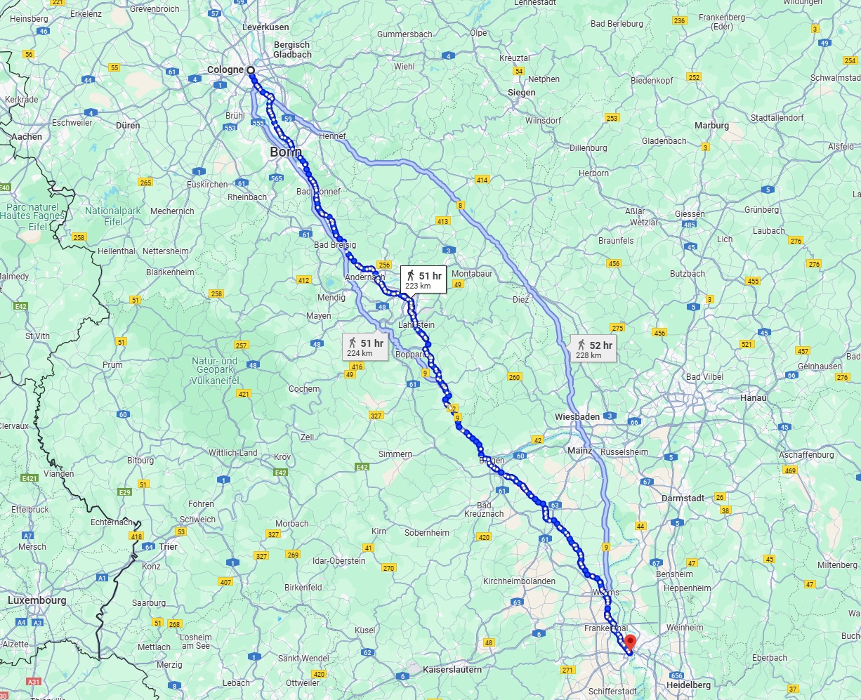 Anreise von Köln Zu Ludwigshafen am Rhein Über 