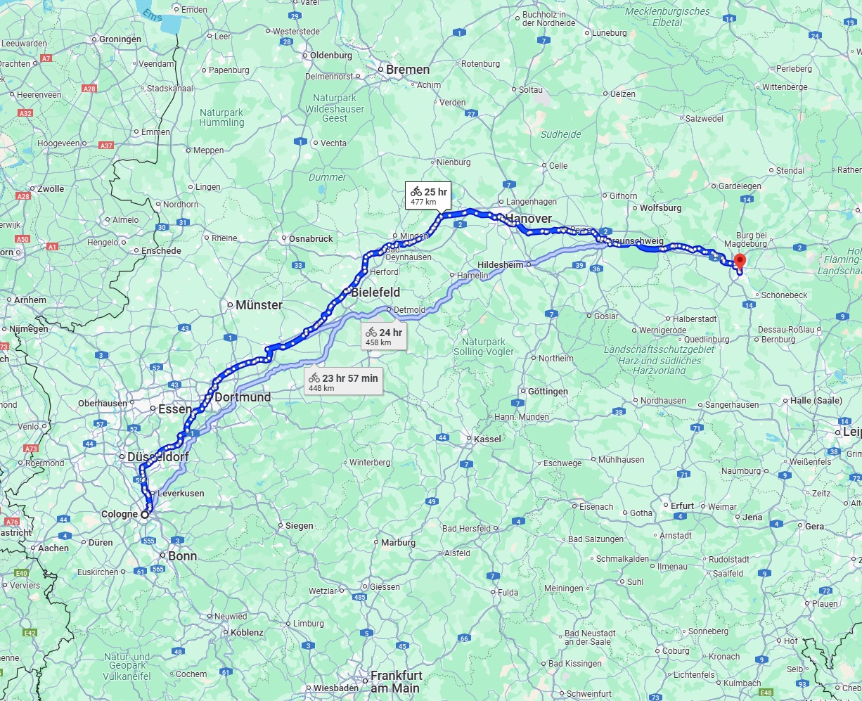 Anreise von Köln Zu Magdeburg Über 