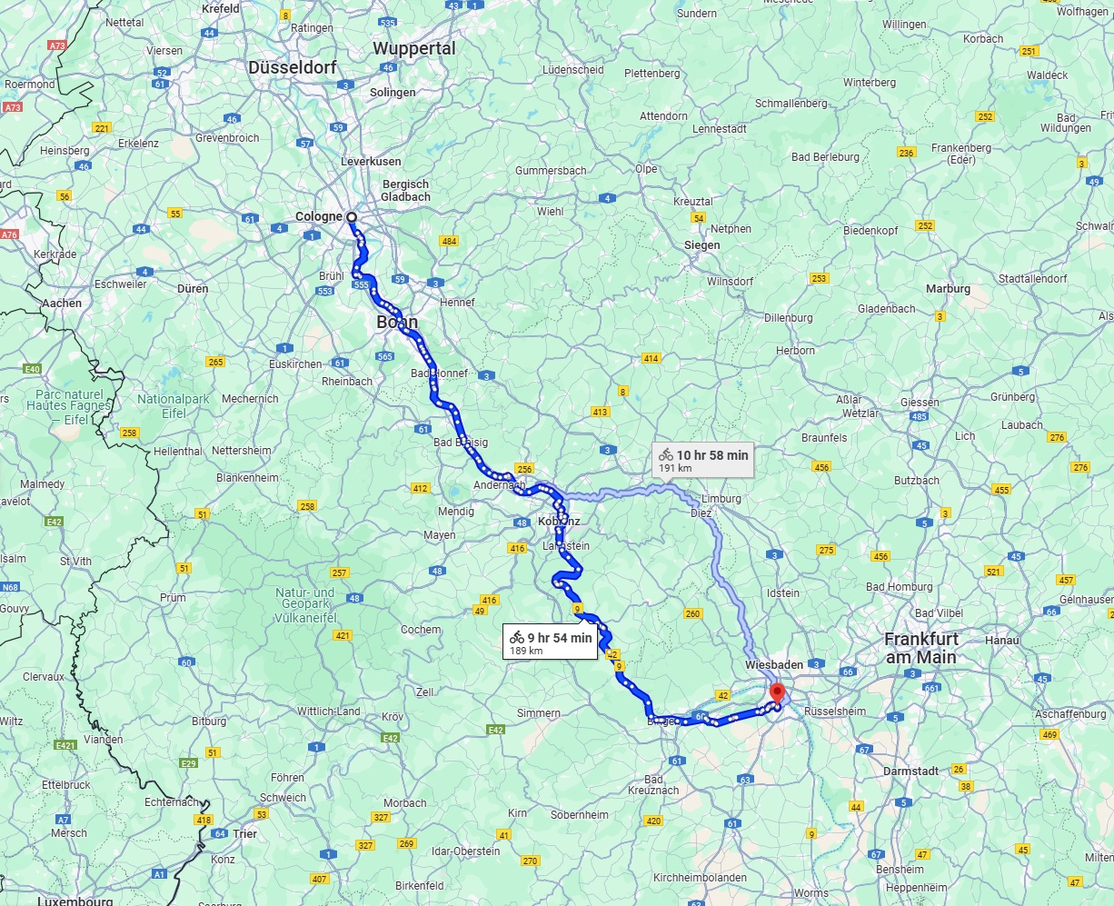 Anreise von Köln Zu Mainz Über 