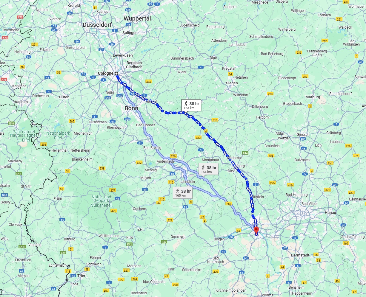 Anreise von Köln Zu Mainz Über 