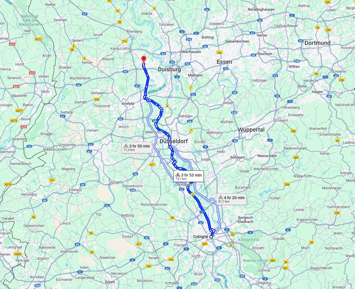 Anreise von Köln Zu Moers Über 