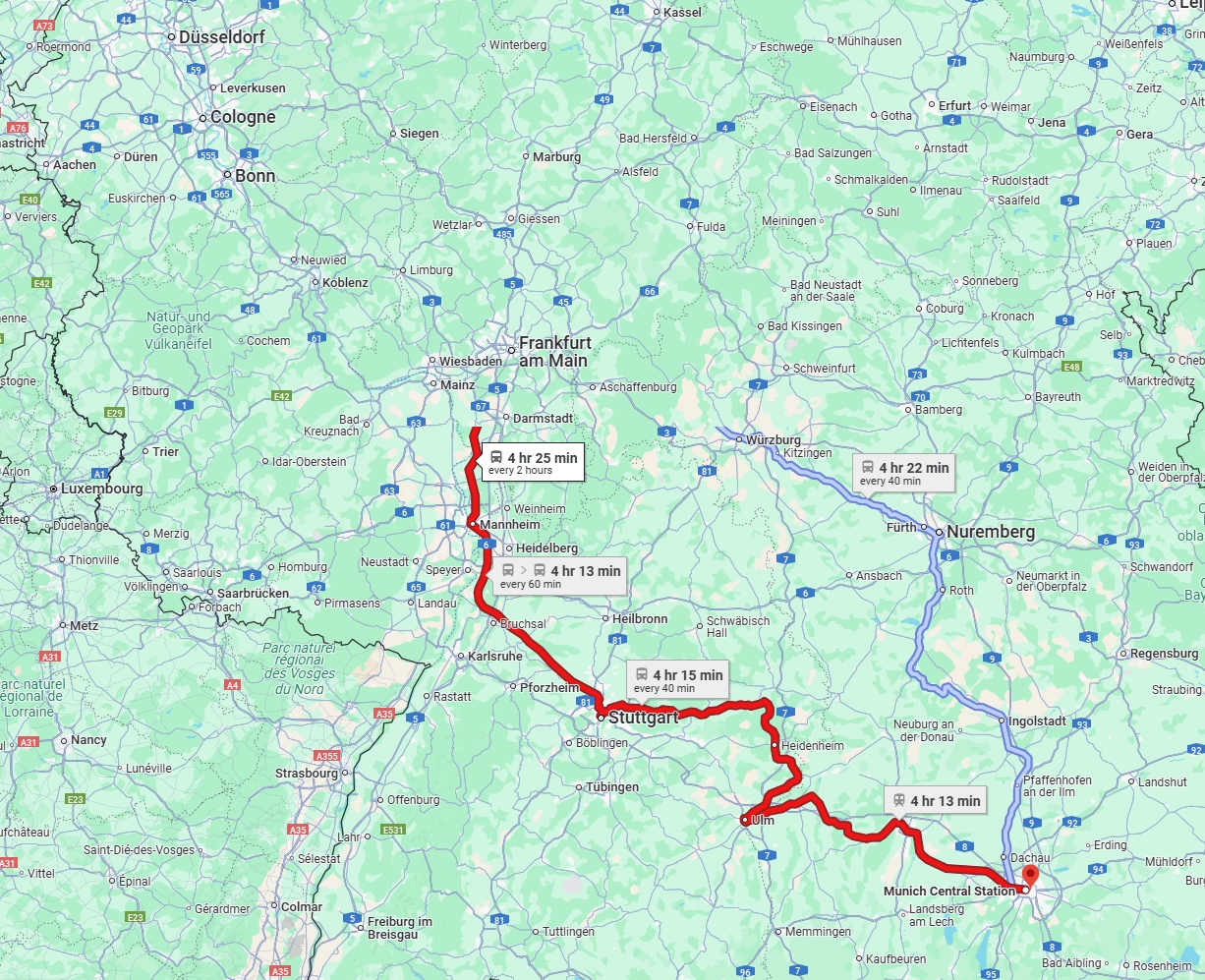 Anreise von Köln Zu München Über 
