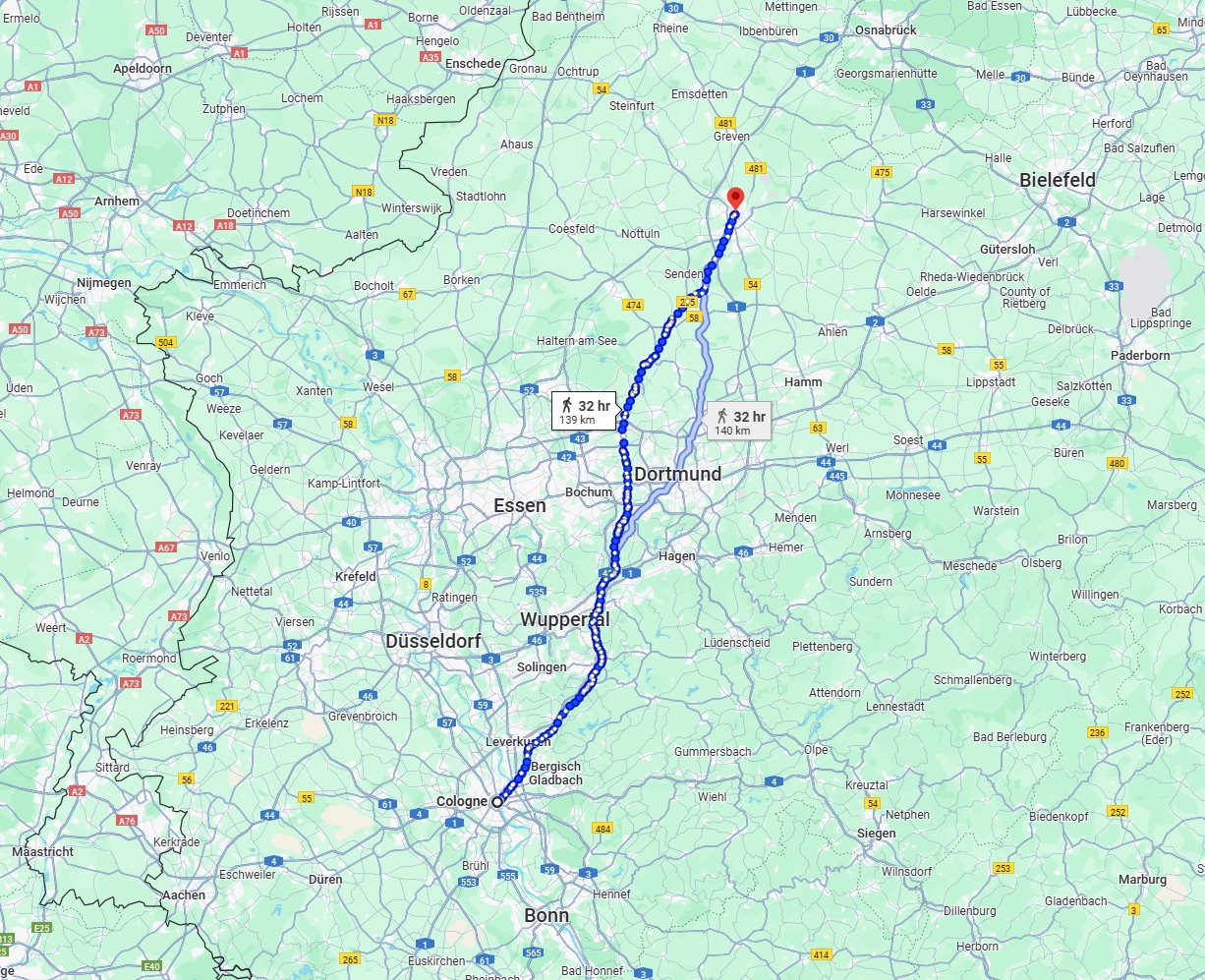 Anreise von Köln Zu Münster Über 
