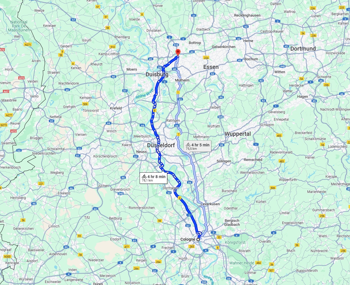 Anreise von Köln Zu Oberhausen Über 