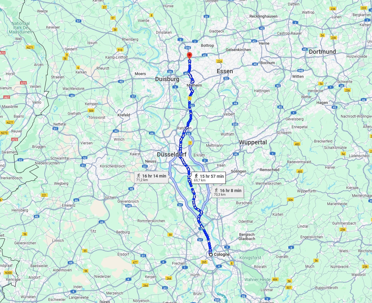 Anreise von Köln Zu Oberhausen Über 
