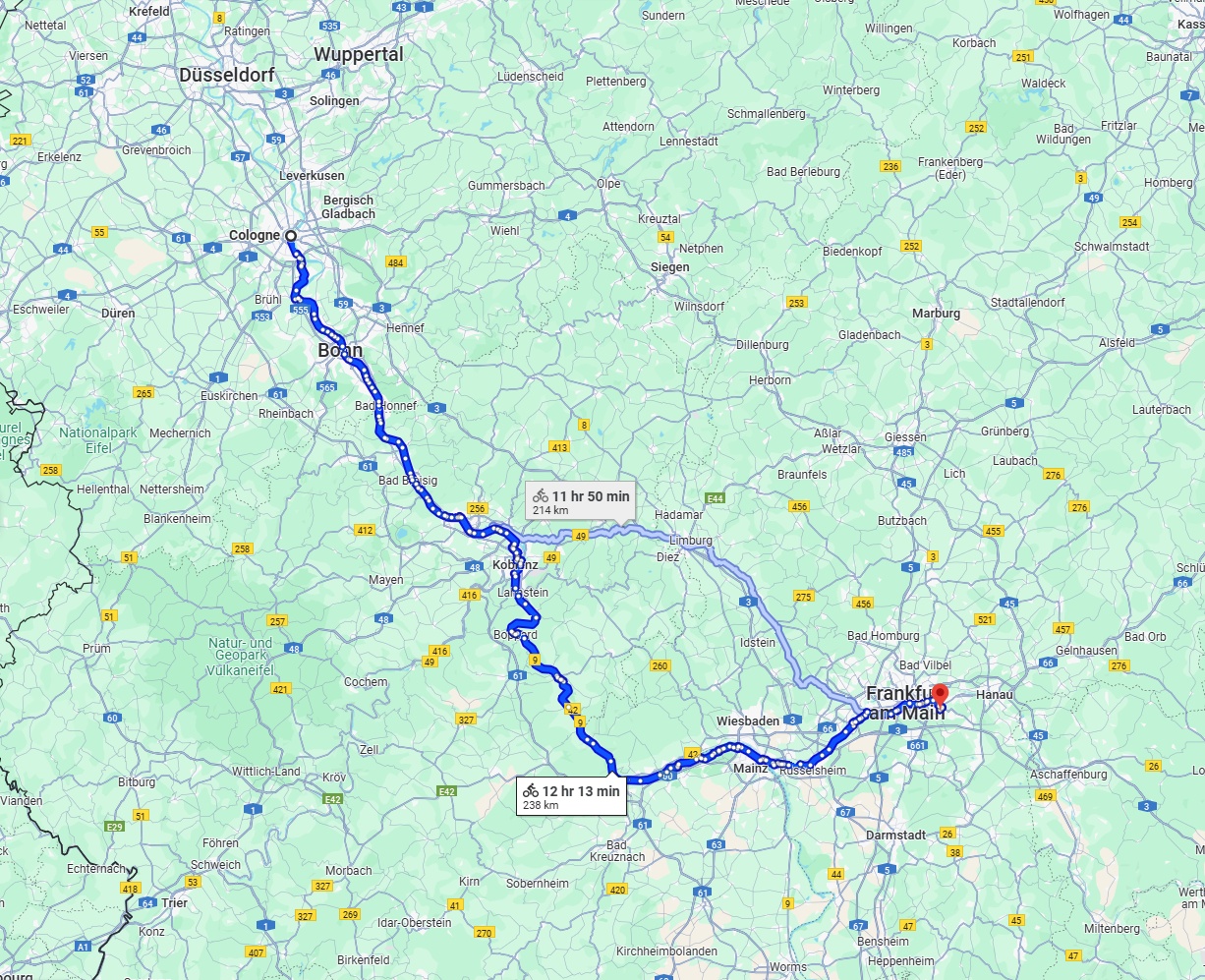 Anreise von Köln Zu Offenbach am Main Über 