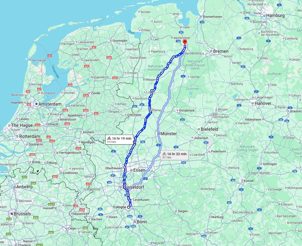 Anreise von Köln Zu Oldenburg Über 