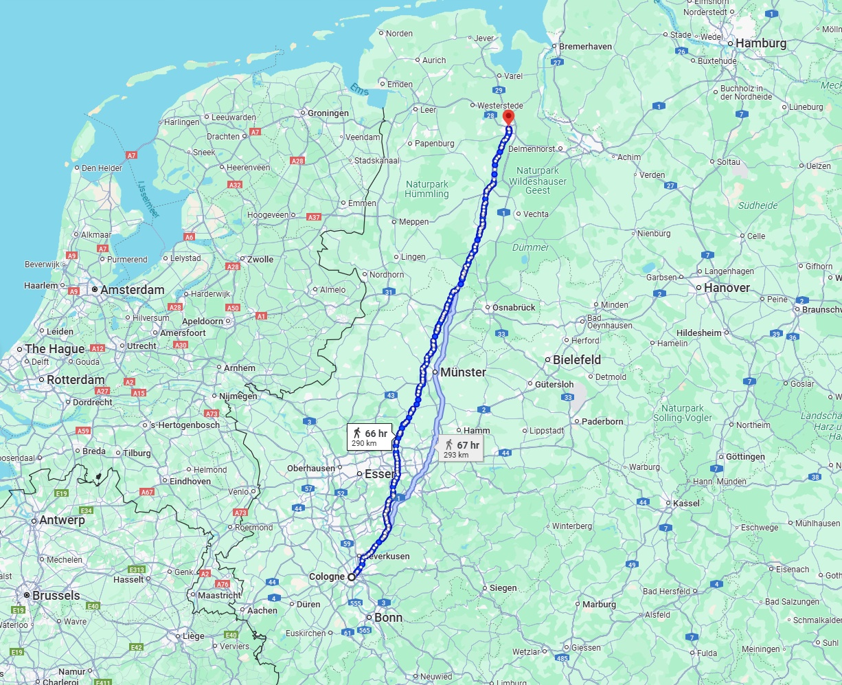 Anreise von Köln Zu Oldenburg Über 