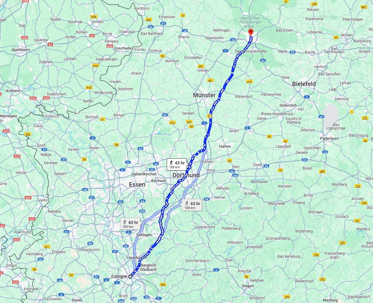 Anreise von Köln Zu Osnabrück Über 