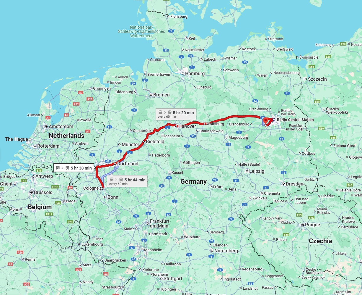 Anreise von Köln Zu Potsdam Über 