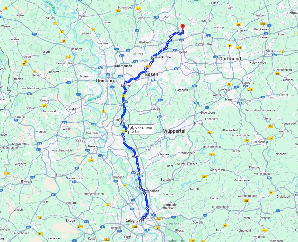 Anreise von Köln Zu Recklinghausen Über 
