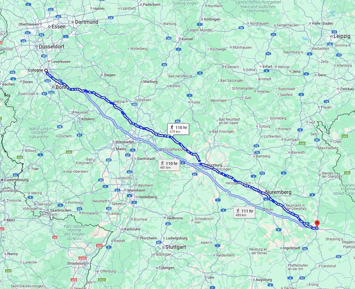 Anreise von Köln Zu Regensburg Über 