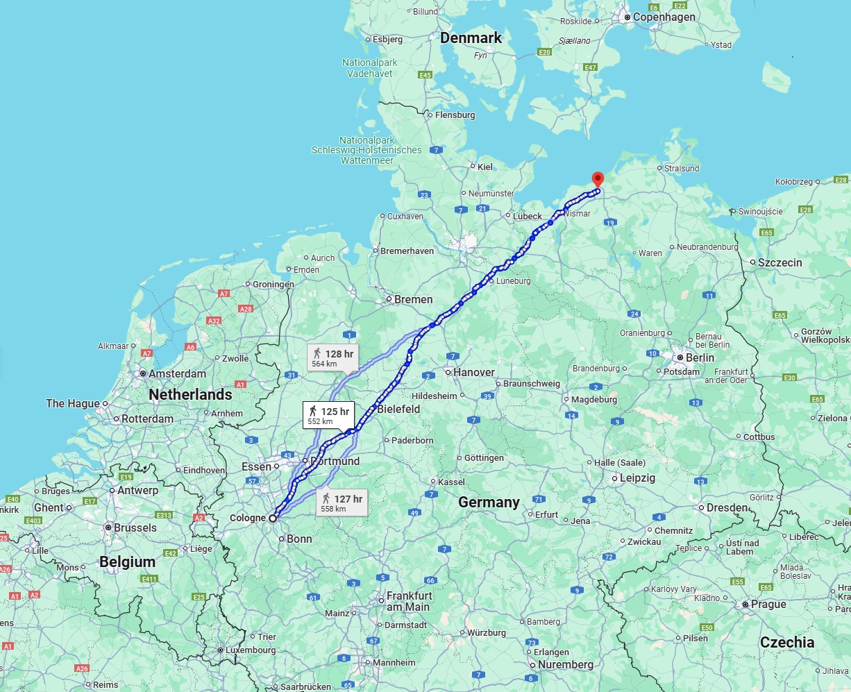 Anreise von Köln Zu Rostock Über 