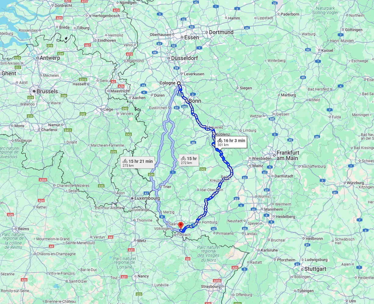 Anreise von Köln Zu Saarbrücken Über 