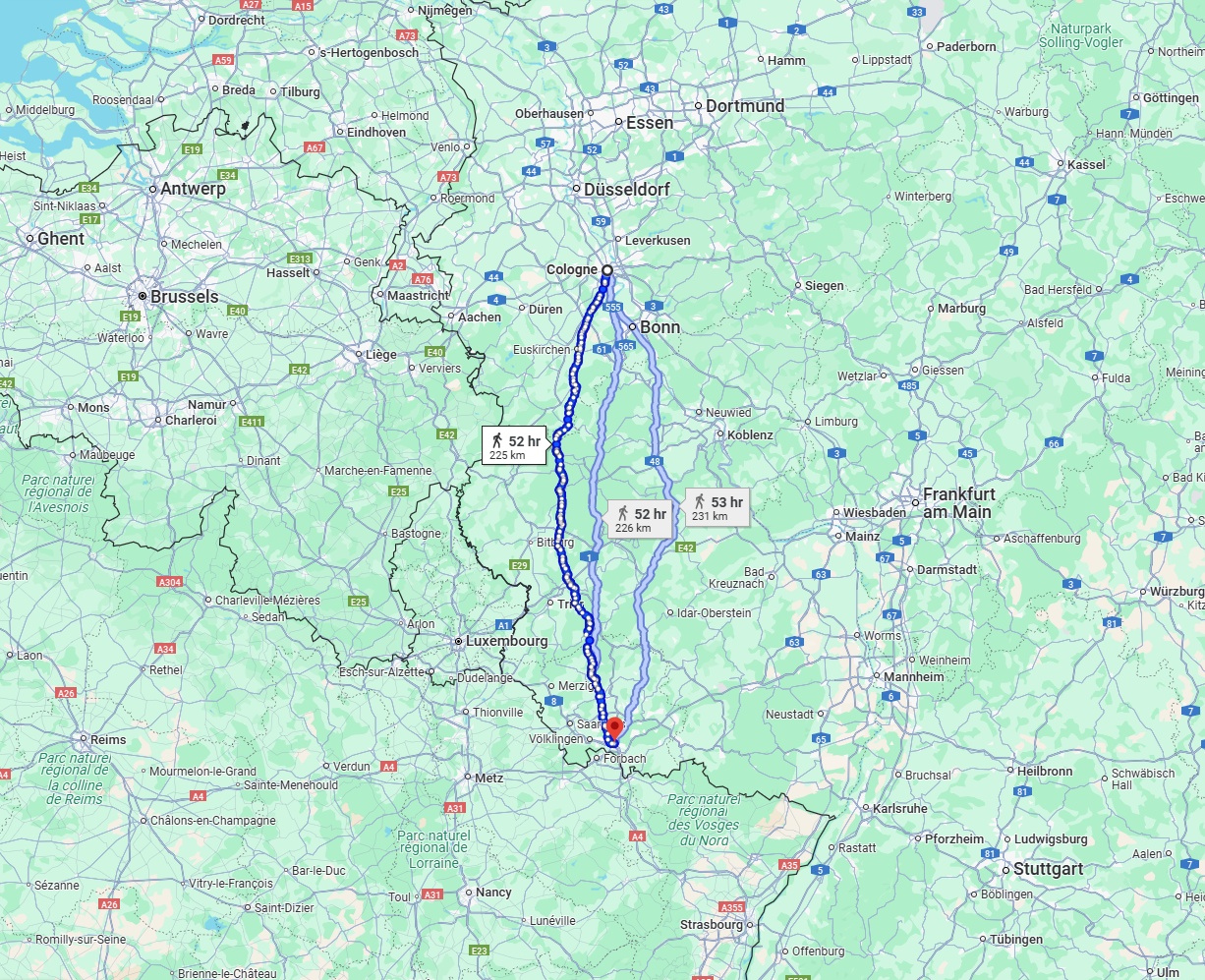 Anreise von Köln Zu Saarbrücken Über 