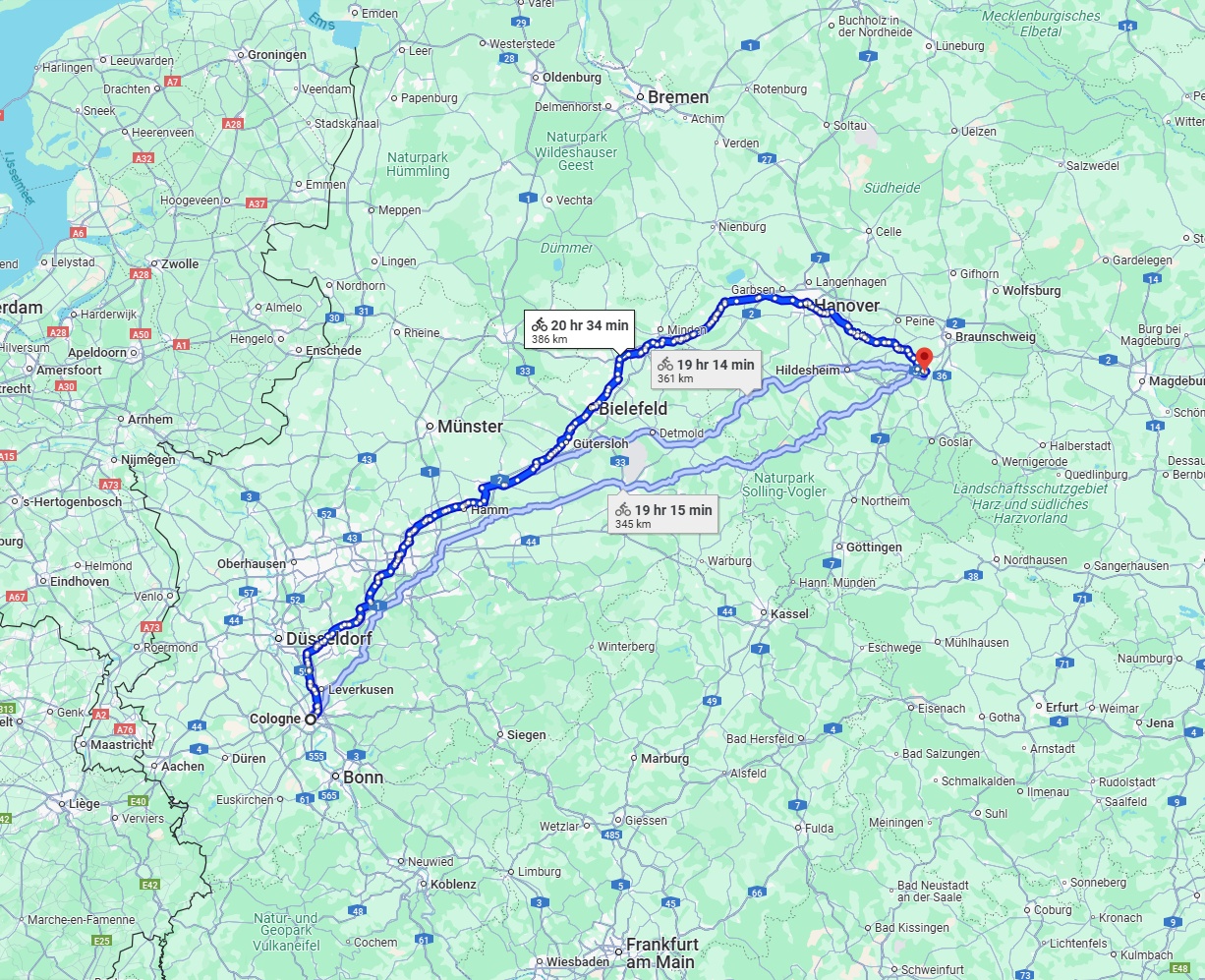 Anreise von Köln Zu Salzgitter Über 