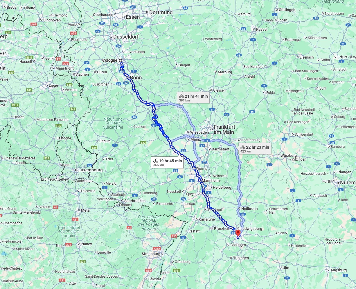 Anreise von Köln Zu Stuttgart Über 