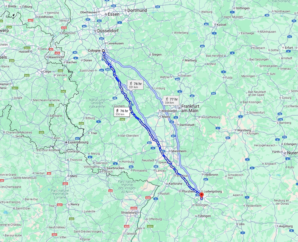 Anreise von Köln Zu Stuttgart Über 