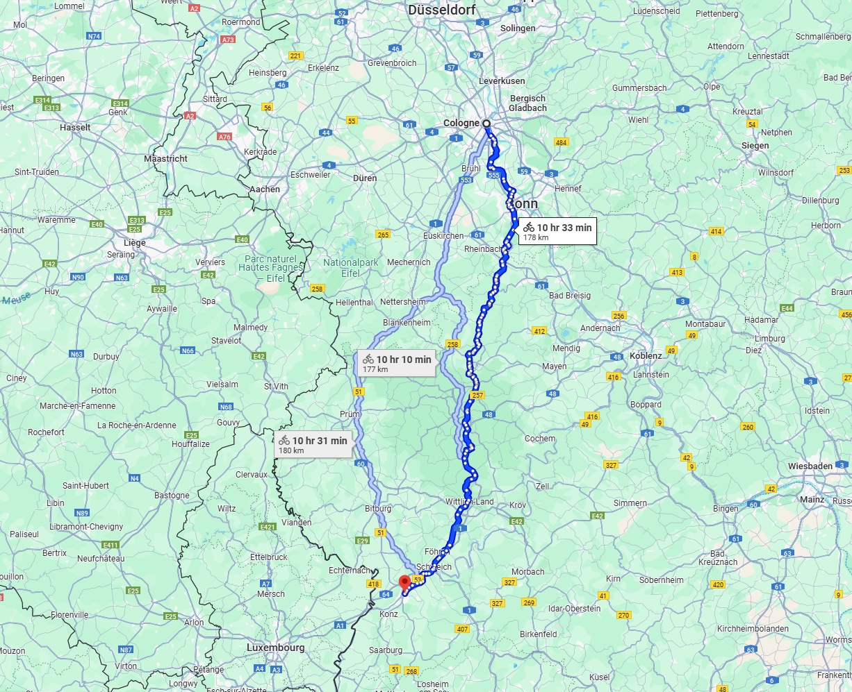 Anreise von Köln Zu Trier Über 
