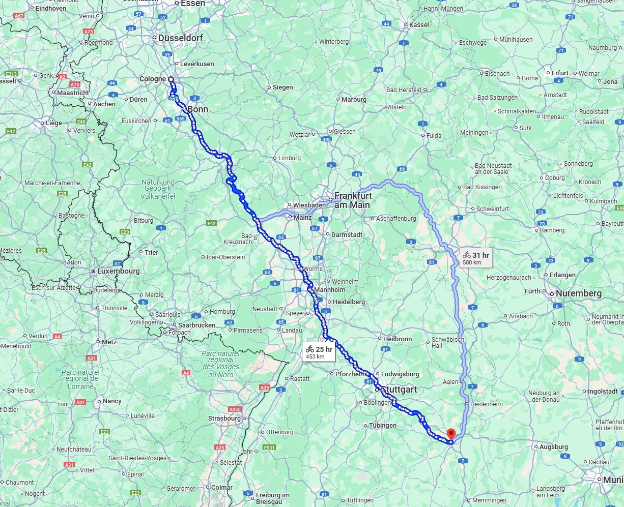 Anreise von Köln Zu Ulm Über 