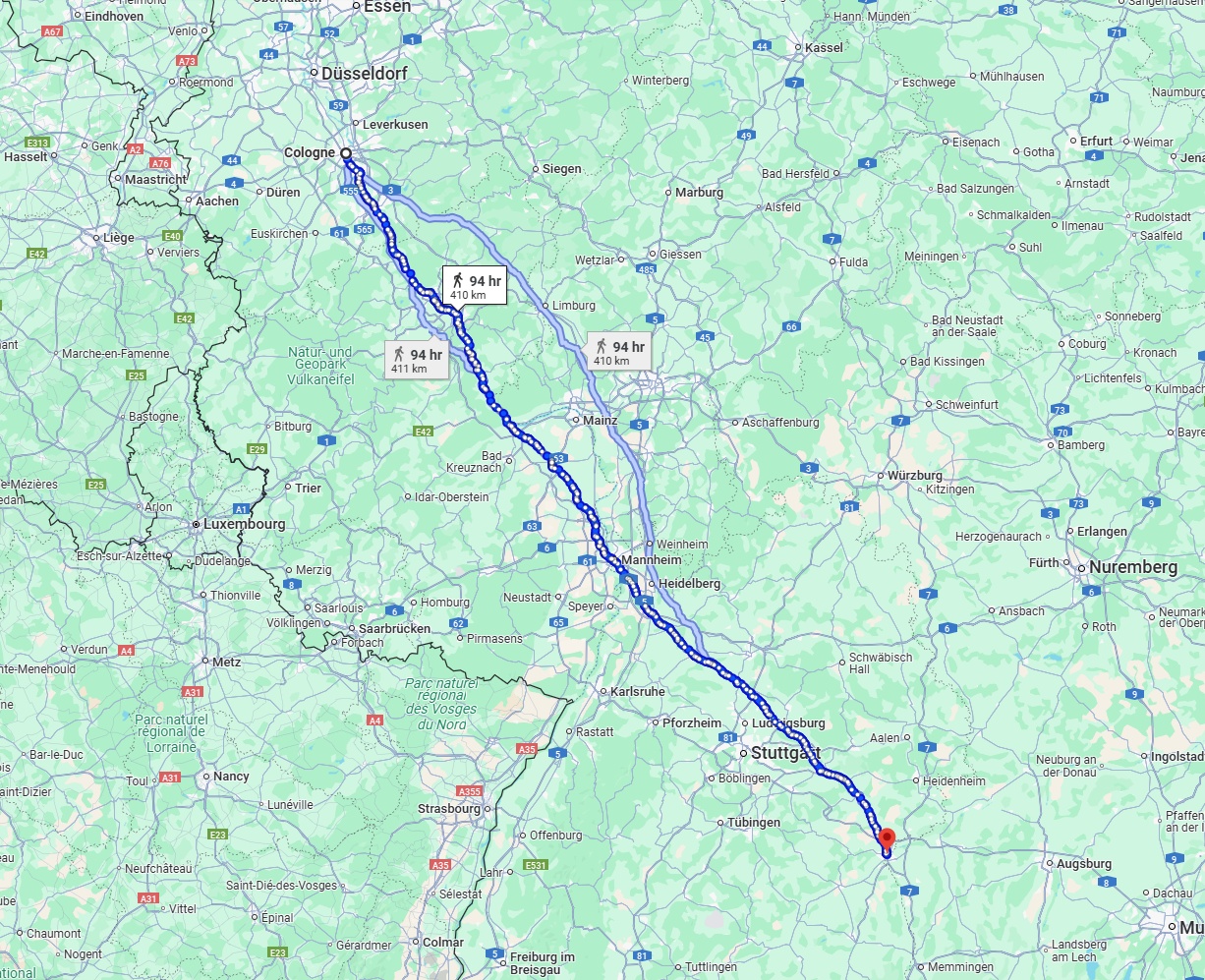 Anreise von Köln Zu Ulm Über 