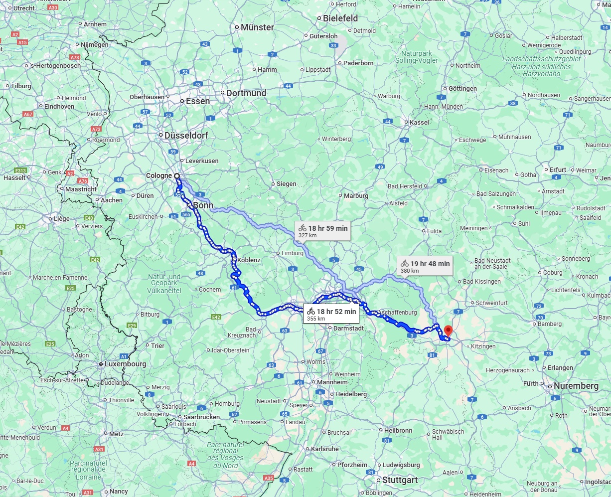Anreise von Köln Zu Würzburg Über 