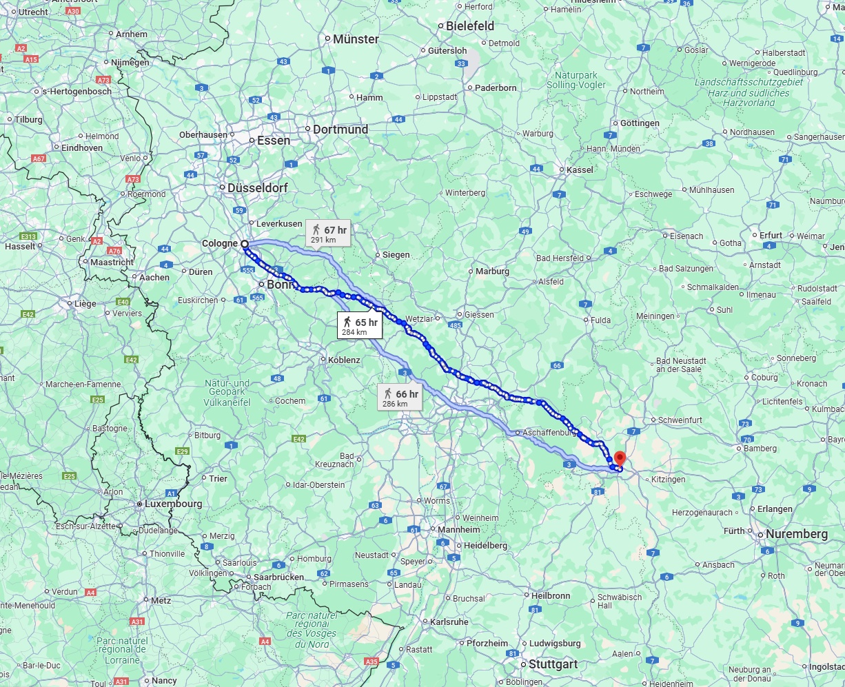 Anreise von Köln Zu Würzburg Über 