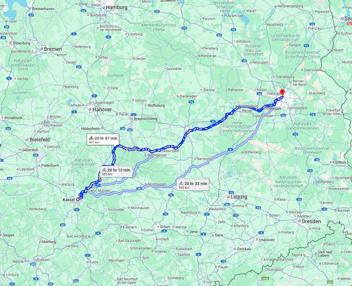 Anreise von Kassel Zu Berlin Über 