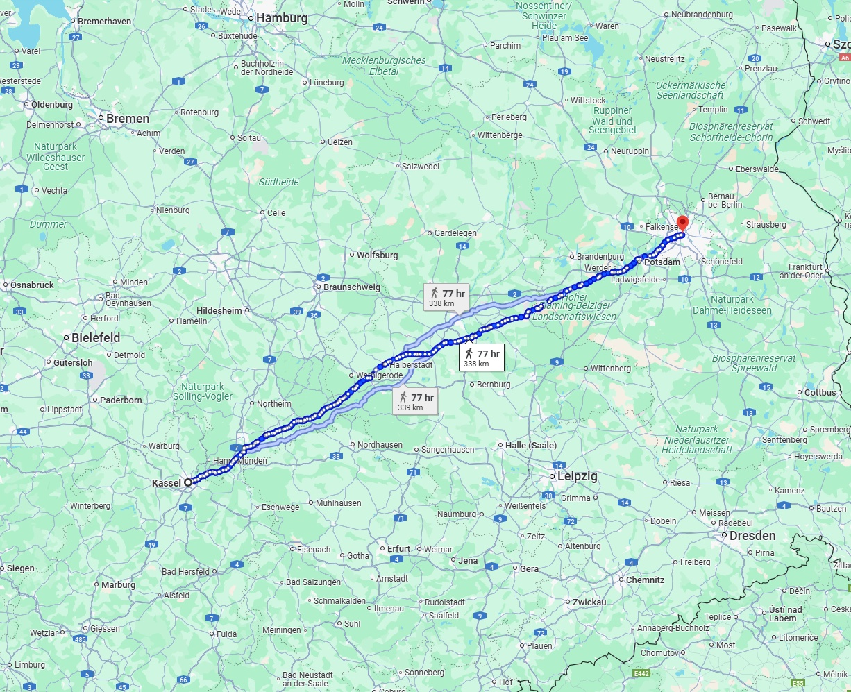 Anreise von Kassel Zu Berlin Über 
