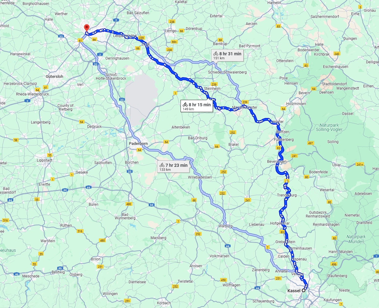 Anreise von Kassel Zu Bielefeld Über 