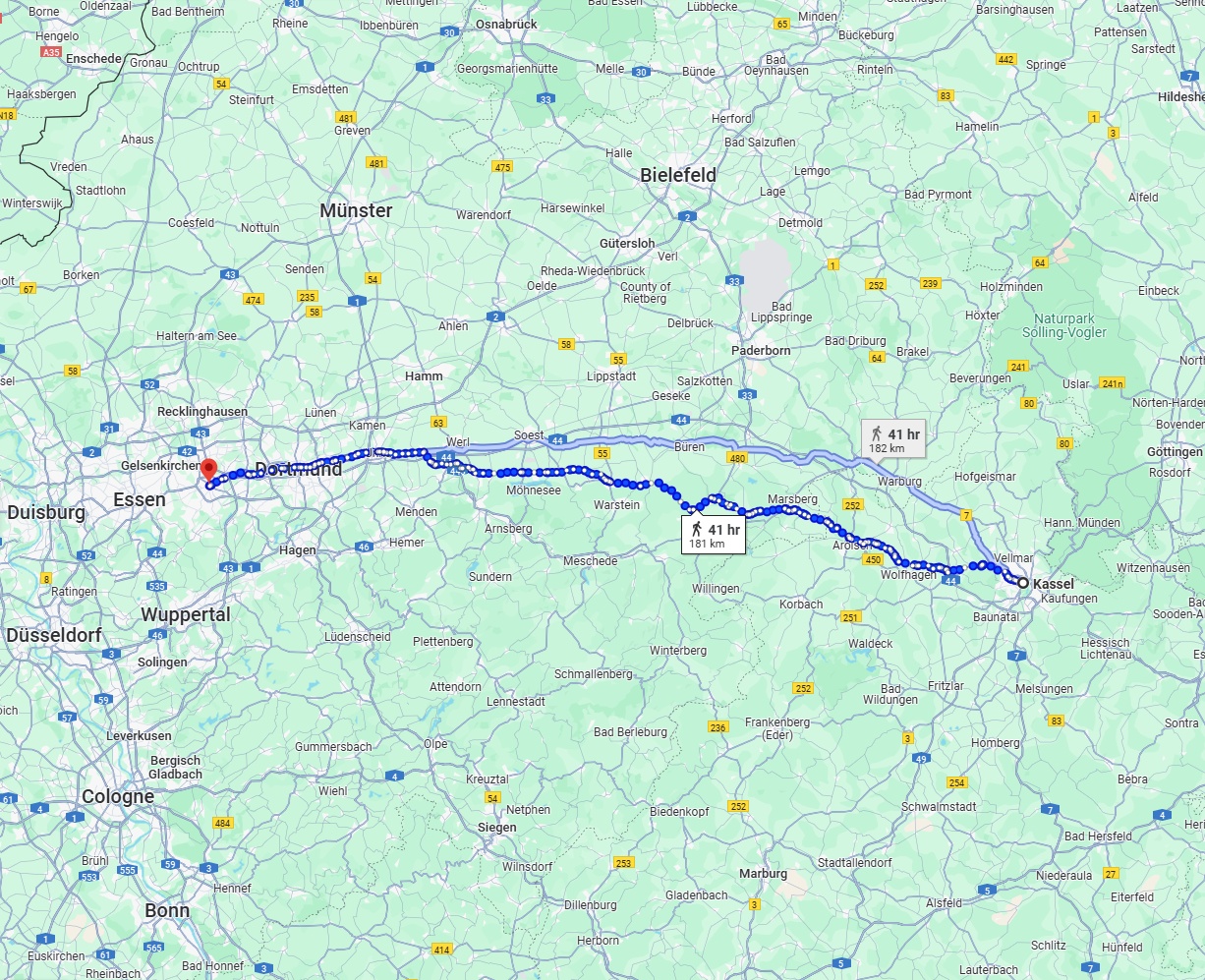 Anreise von Kassel Zu Bochum Über 