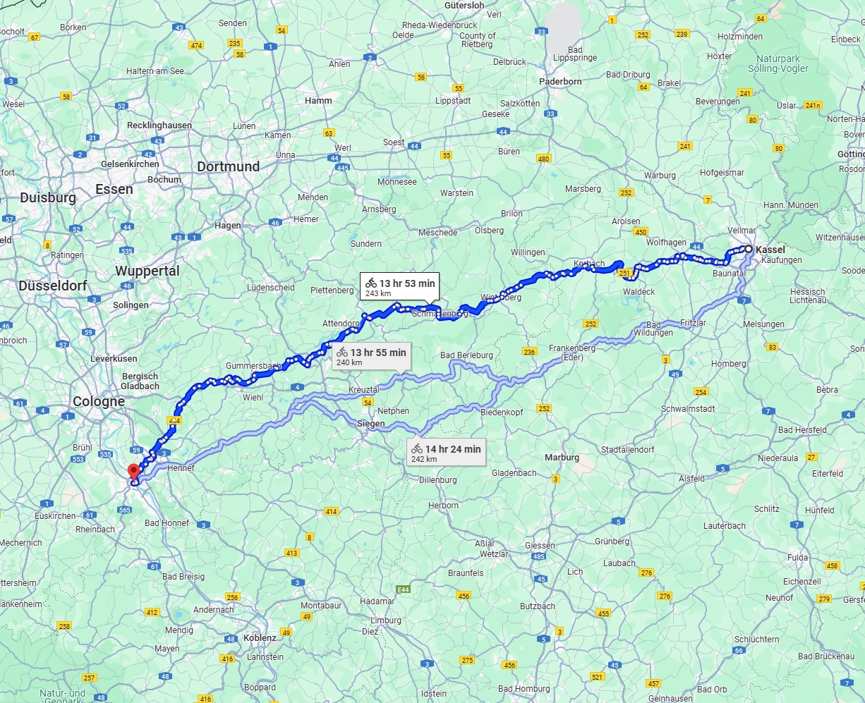 Anreise von Kassel Zu Bonn Über 