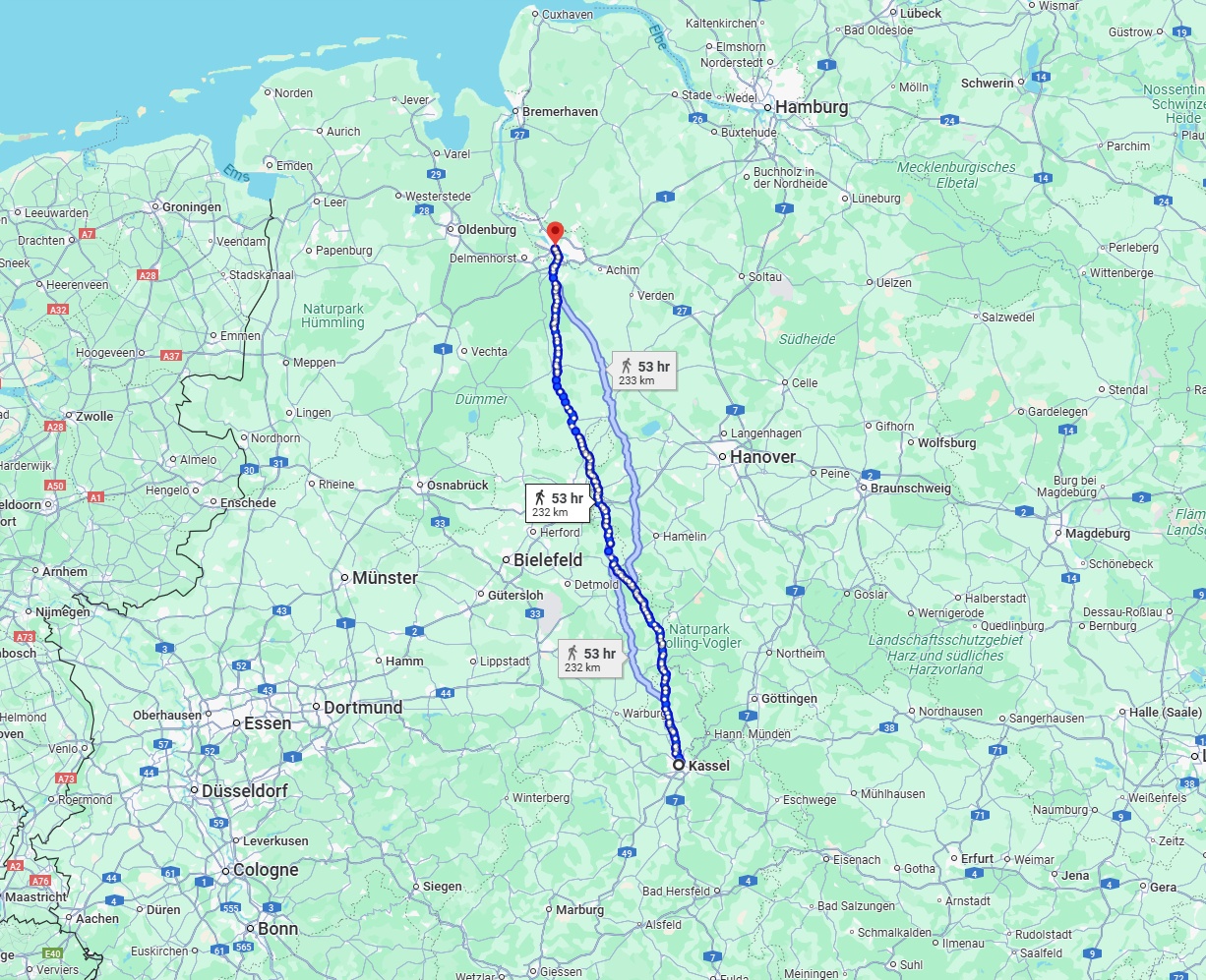 Anreise von Kassel Zu Bremen Über 