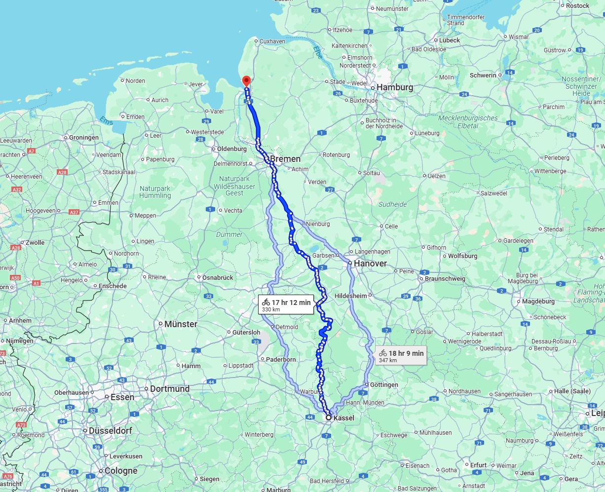 Anreise von Kassel Zu Bremerhaven Über 