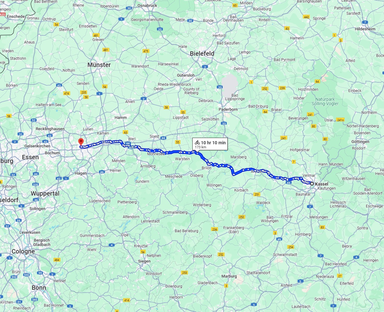 Anreise von Kassel Zu Dortmund Über 