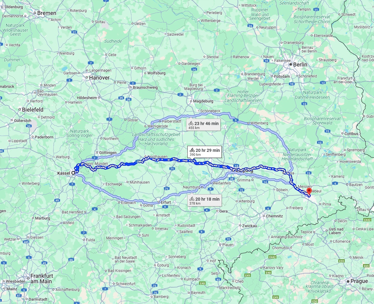 Anreise von Kassel Zu Dresden Über 