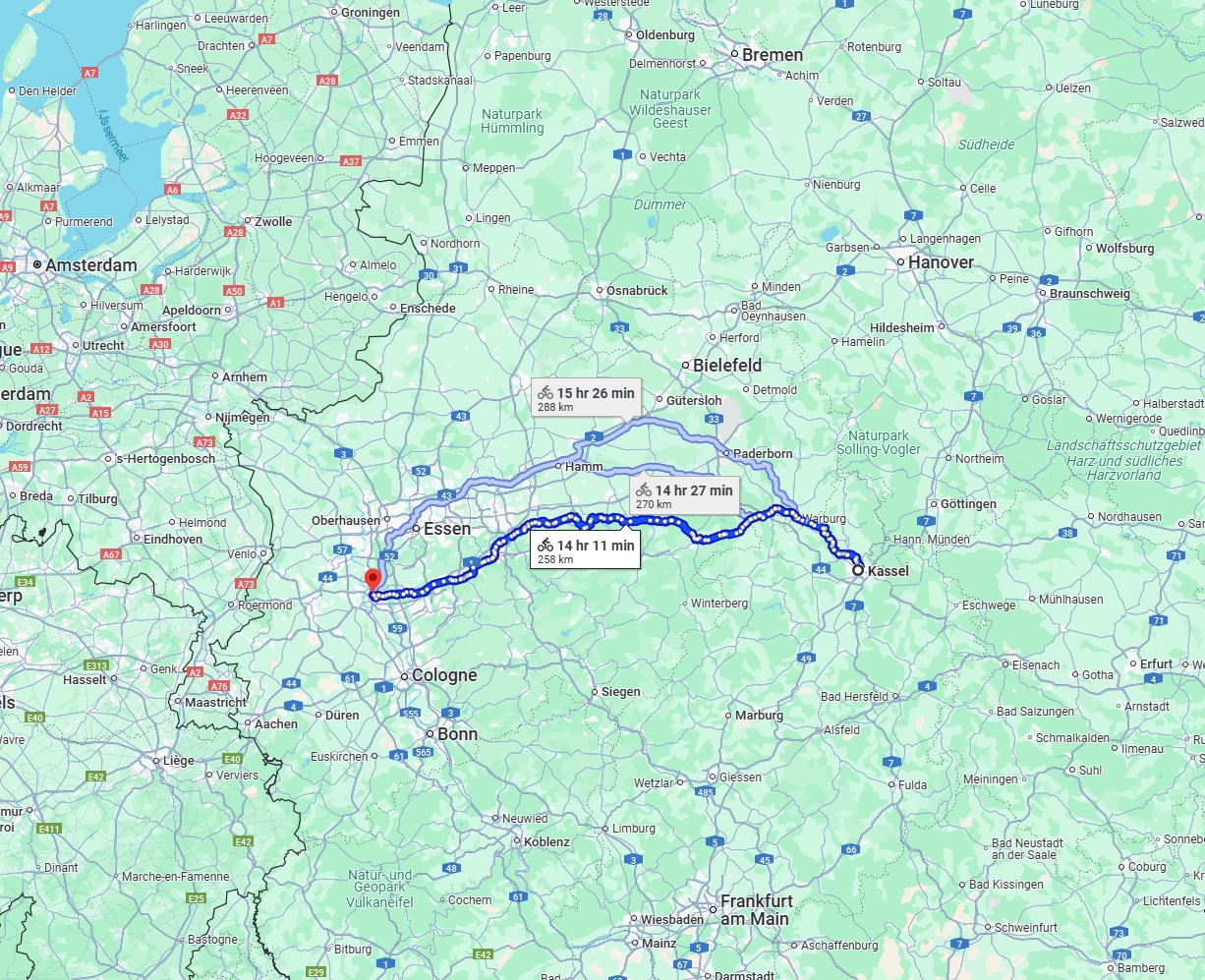 Anreise von Kassel Zu Düsseldorf Über 