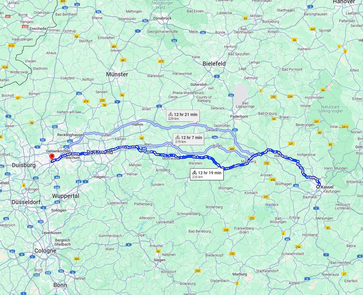 Anreise von Kassel Zu Essen Über 