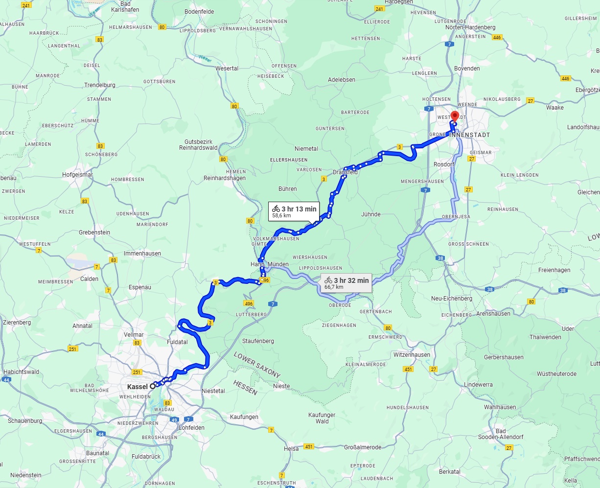 Anreise von Kassel Zu Göttingen Über 