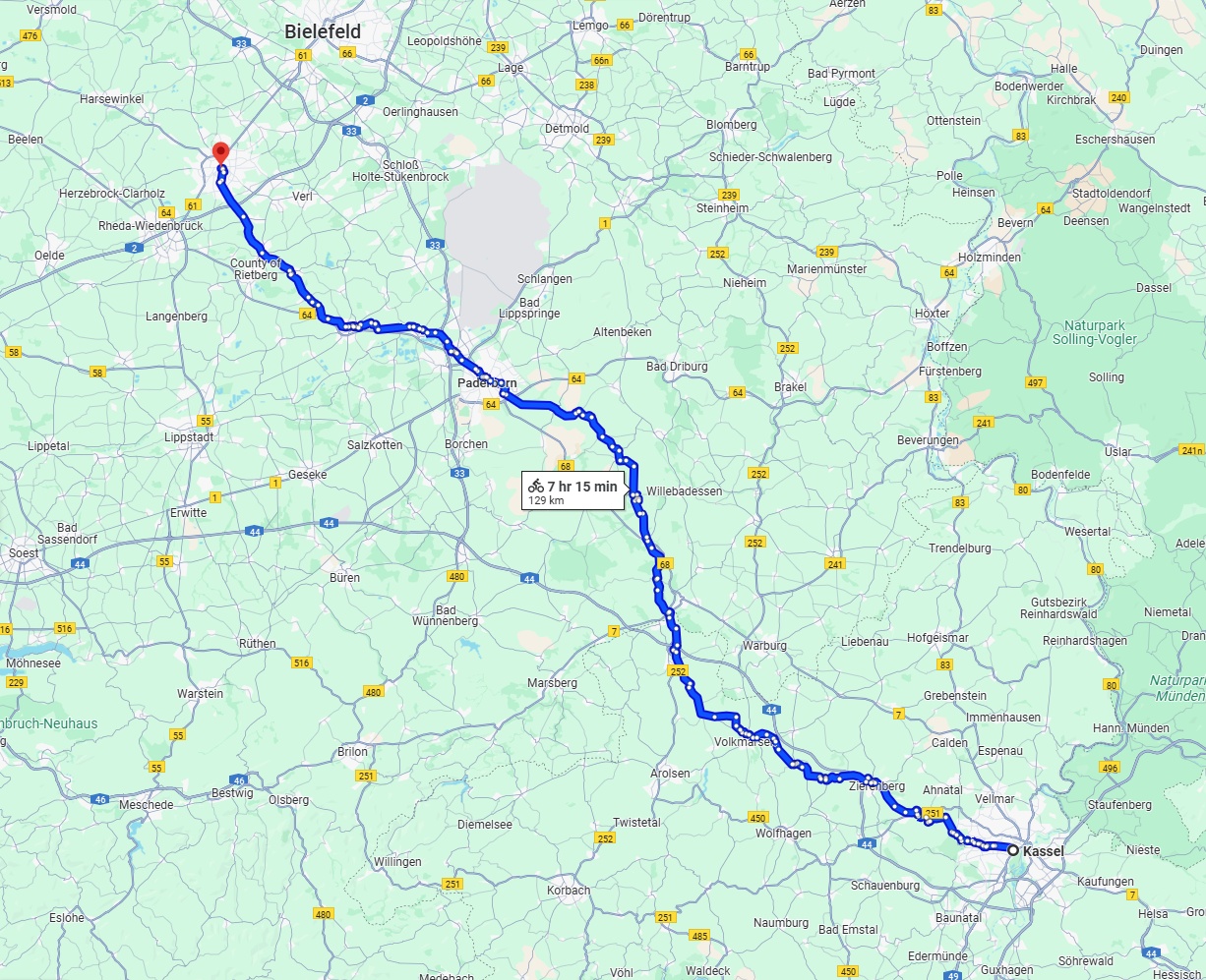 Anreise von Kassel Zu Gütersloh Über 